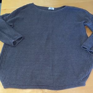 Cute Gray Old Navy Ribbed Sweater